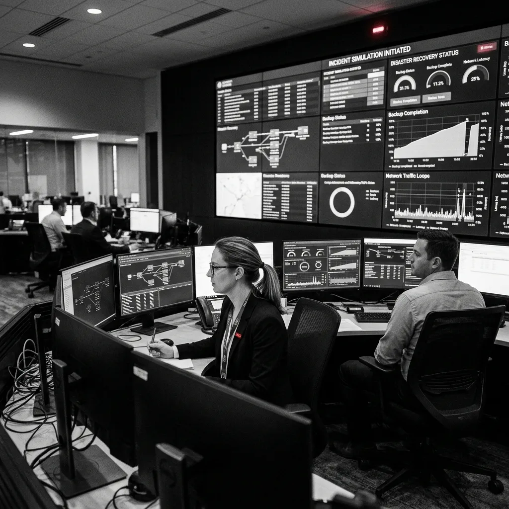 Centro de control y monitoreo de sistemas de continuidad del negocio y resiliencia